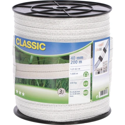 Afbeelding van Ako Classic Afrasteringslint 200m x 40mm Wit