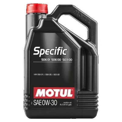 Afbeelding van Motul Specific 506 01 00 503 0W 30 5L Motorolie 106437 VOLKSWAGEN: Golf 5, Polo IV Hatchback, 4, AUDI: A6 C7 Avant, A3 Sportback