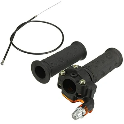 Afbeelding van JenNiFer Twist Throttle Handgrepen &amp; Kabel voor ATV Quad Dirt Pit Bike 90/110/125cc