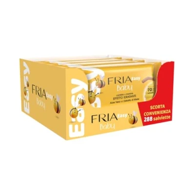 Afbeelding van Fria Easy Baby Luierverschondoekjes met aloë vera en honingextract hydraterende werking op de huid, dermatologisch getest, 288 stuks