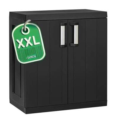 Afbeelding van Ondis24 HERO Multifunctionele kast van kunststof XXL, 88 x 54 96 cm, snelle montage, robuuste