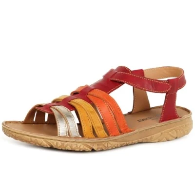 Afbeelding van Josef Seibel Sandalen, Dames, Maat: 37, Rot multi Leer