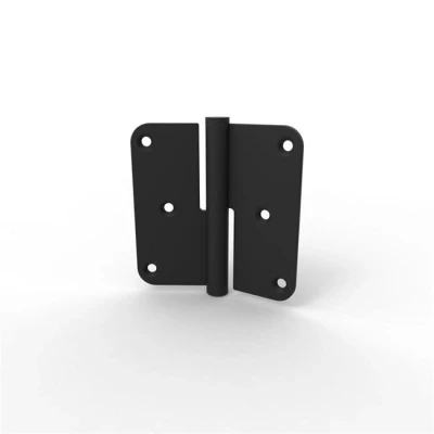 Afbeelding van Argenta paumelle 89x89x2.5 DIN Links RVS mat zwart RAL 9005