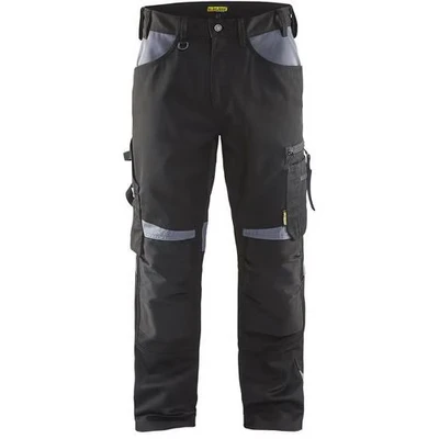 Image de Pantalon artisan sans poche flottante noir/gris