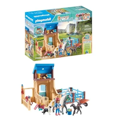 Image de Playmobil Horses of Waterfall 71353 Amelia et Whisper avec box pour chevaux