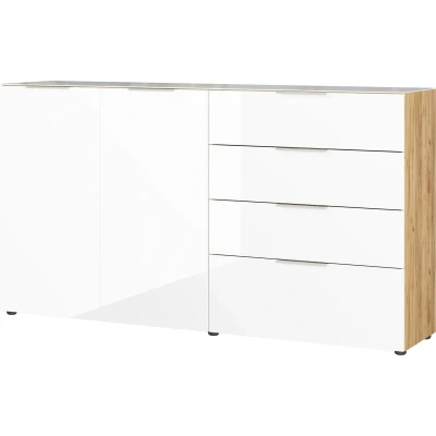 Afbeelding van Germania Oakland Large Dressoir Eiken / Wit