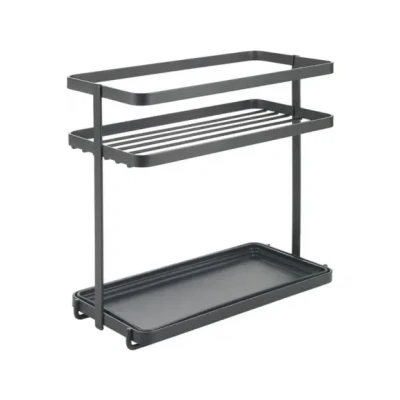 Afbeelding van Metaltex Kruidenrek 2 Etages 23x11x22 cm Zwart/Metaal