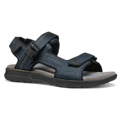 Afbeelding van Geox Outdoorsandalen, Heren, Maat: 46, Navy Kunststof/ textiel