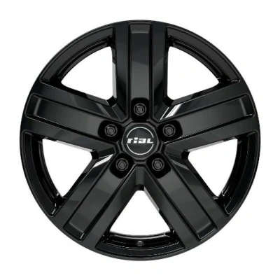 Afbeelding van RIAL 5 gat 17duim 120mm lichtmetalen Velg Transporter zwart TP70755V12 6