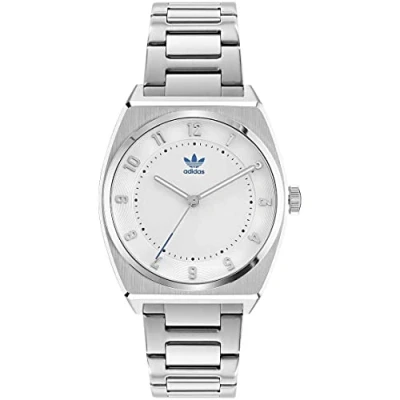Afbeelding van Adidas Originals Code Two AOSY22025 Horloge Staal Zilverkleurig Ø 38 mm