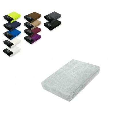 Afbeelding van EXKLUSIV HEIMTEXTIL Badstof hoeslaken 200 x 220 cm zilver