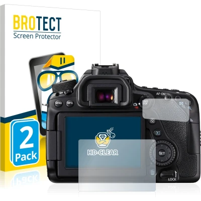 Afbeelding van BROTECT Screenprotector voor Canon EOS 80D Folie Beschermfolie transparant (2 Stuks)