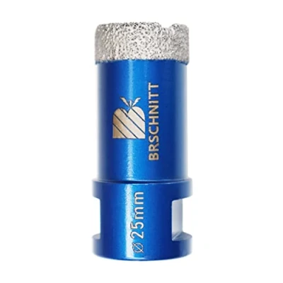 Afbeelding van BRSCHNITT Diamanttegelboor, 25 mm, vacuümgesoldeerde boren met M14 schroefdraad voor droog in porseleinen tegels, graniet en marmer