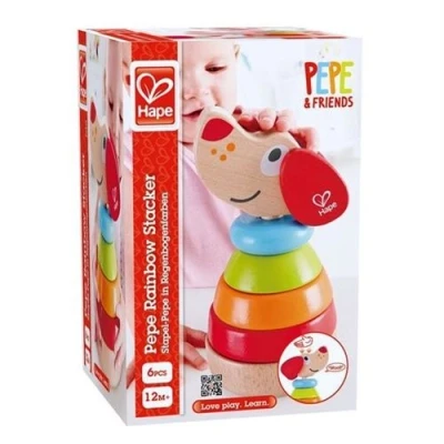 Image de HAPE PUPPY ARC EN CIEL A EMPILER
