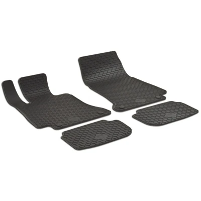 Afbeelding van WALSER 50829 Vloermatset Rubber voor en achter 4 Zwart