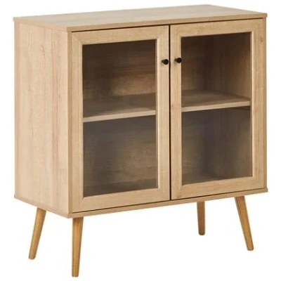 Afbeelding van Beliani ALBANY Sideboard met 2 deuren Lichthout Vezelplaat