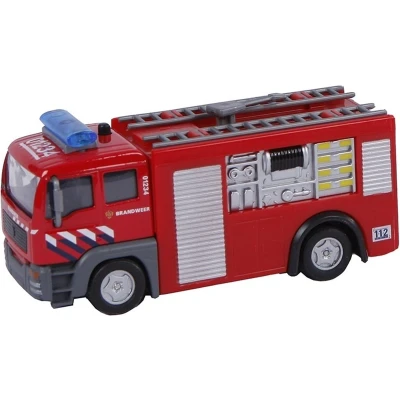 Afbeelding van 2 Play Die cast Pull Back Brandweer NL Licht en Geluid