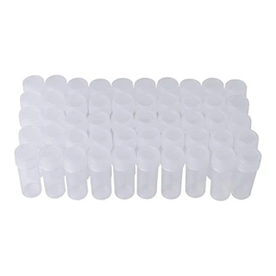 Afbeelding van 50 stuks 5 ml volume van kunststof, monster, flessen, kleine opslagcontainer