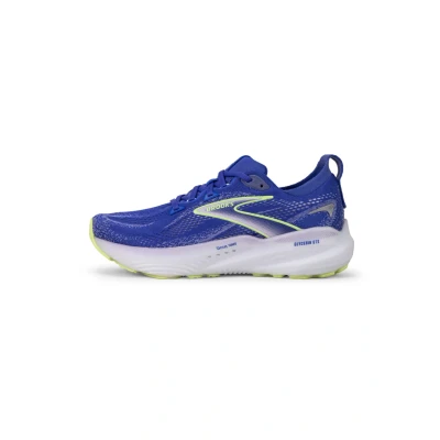 Afbeelding van Brooks Glycerin GTS 22 Hardloopschoenen voor op de weg, Dames, Maat: 37.5, Amparo blue hybrid iris yellow Textiel
