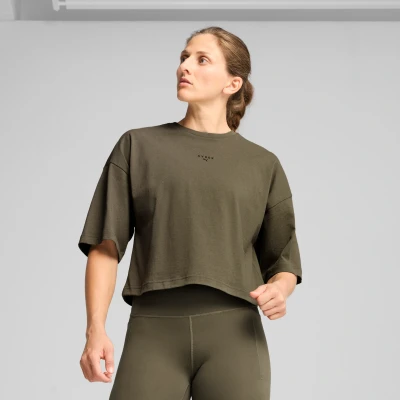 Afbeelding van Puma Hyrox Oversize TEE Tshirt basic, Dames, Maat: Medium, Loden green