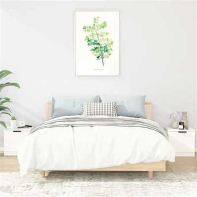 Afbeelding van Nachtkastjes 2 st 40x39x40 cm wit