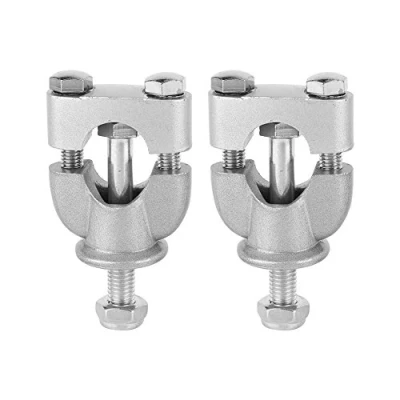 Afbeelding van Fydun Riser stuur 2 stuks 7/8 inch 22 mm zilver aluminiumlegering motorfiets mount klem voor mountainbike