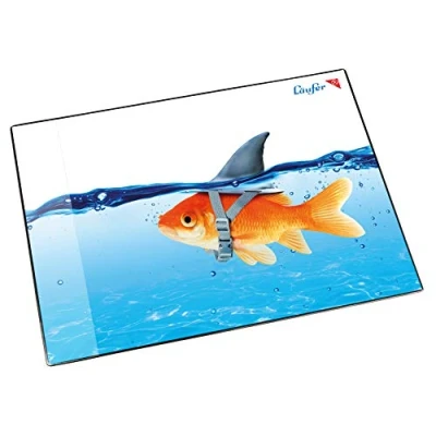 Afbeelding van Bureauonderlegger 40x53cm Golden Sharkfish