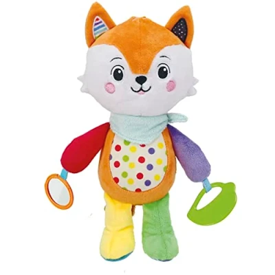 Afbeelding van Baby Clementoni Happy Fox Knuffel Vos Interactieve Extra Zacht