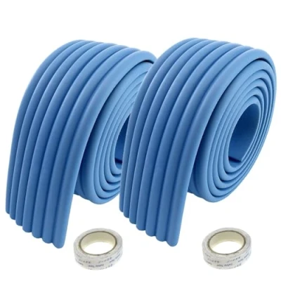 Afbeelding van HIMRY KXD7002 Universele schuimrol, 400 cm x 80 mm, dik, schokbestendig, veiligheid voor baby&#039;s, kinderen, alle doeleinden, babyveiligheid. 2 m, blauw,