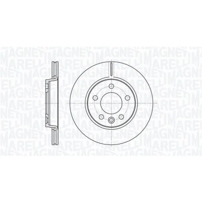 Afbeelding van MAGNETI MARELLI Remschijf VOLKSWAGEN: Transporter 5 Bus, 5, 6 294, 294mm 22mm 76,2mm interne ventilatie 361302040470