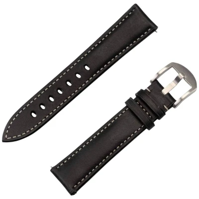 Afbeelding van JT Berlin Watchband Charlie Horlogeband 44 mm, 40 47 43 45 46 42 41 mm M Zwart, RVS
