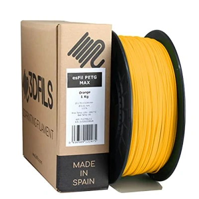 Afbeelding van 3DFILS PETG oranje filament voor 3D printen (1,75 mm/1 kg, oranje)