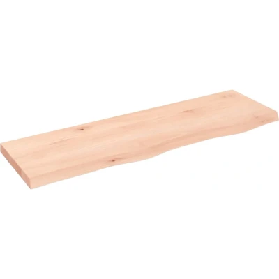Afbeelding van Wastafelblad 100x30x4 cm onbehandeld massief hout