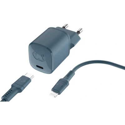 Afbeelding van Fresh N Rebel Mini Netadapter Usb c Pd 20 W Met Apple Lightning Kabel Dive Blue (2wcl20dv)