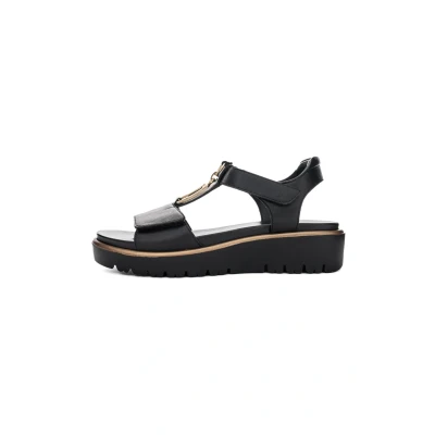 Afbeelding van ara Bilbao Sandalen met sleehak, Dames, Maat: 36, Black Leer