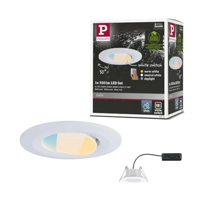 Afbeelding van Paulmann Calla LED inbouwlamp voor badkamer 5.5 W IP65 Wit (mat)