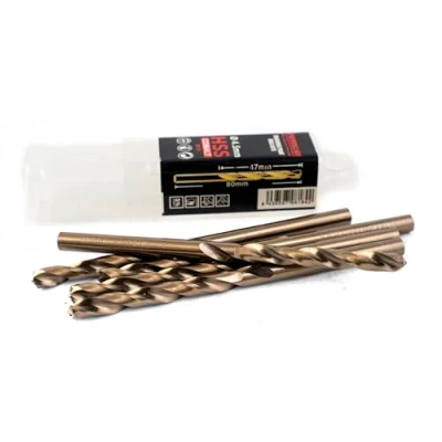 Afbeelding van Ferrcan HSS DIN338 M35 5% kobalt Turbomax metaalboor voor boren in roestvrij staal, ijzer en andere metalen 5 stuks per maat (4,5 mm)