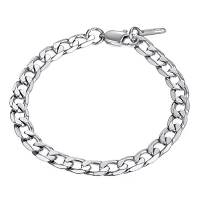 Afbeelding van Prosteel Armband voor dames en heren, 19 cm/21 cm, roestvrij staal/geelgoud/kleur zwart, breedte 6 mm/9 mm/13 mm, staal, zonder steen, 7.5 pouces