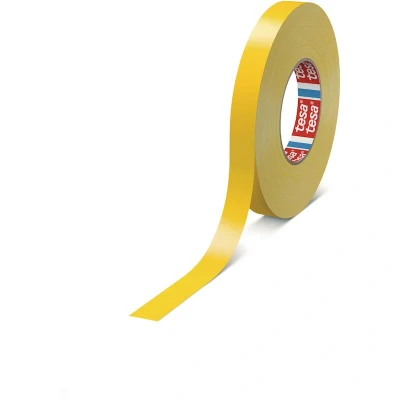 Image de TESA 4651 ruban textile premium enduit d&#039;acrylique jaune 19mm x 50m 04651 00519 00
