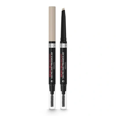 Afbeelding van 1+1 gratis: L&#039;Oréal 24H Brow Filling Triangular Pencil 8.0 Light Cool Blond 1 ml