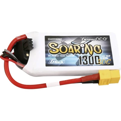 Afbeelding van Gens ace LiPo accupack 7.4 V 1300 mAh Aantal cellen: 2 30 C Block XT60
