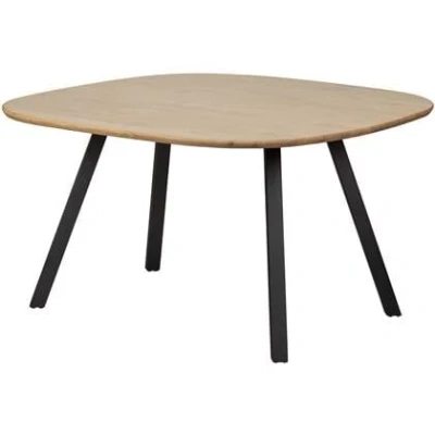 Afbeelding van WOOOD Tablo Eettafel met 2 Stand Poot Eiken Naturel 75x130x130