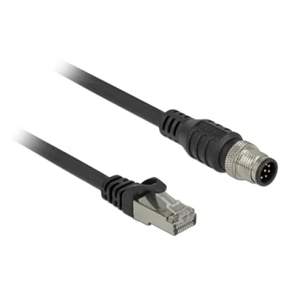 Afbeelding van Delock Patchkabel: S/FTP 5m zwart (S/FTP, CAT5e, 5 m), Netwerkkabel