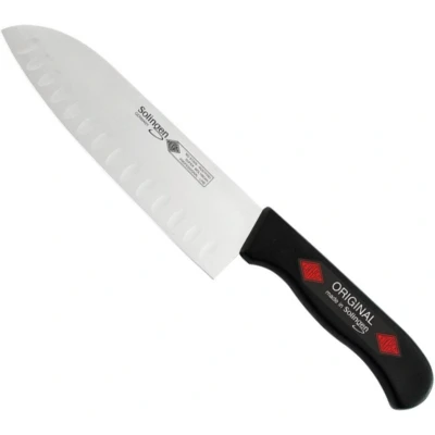 Afbeelding van Eikaso Solingen Santokumes 16 cm Semi flexibel met Kuilen Ergonomisch Handvat