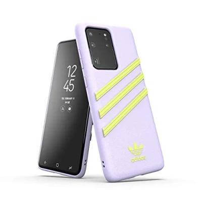 Afbeelding van adidas OR Hoesje geschikt voor Samsung Galaxy S20 Ultra Telefoonhoesje Hardcase Moulded PU Backcover Shockproof Schokbestendig Anti Shock Proof Paars