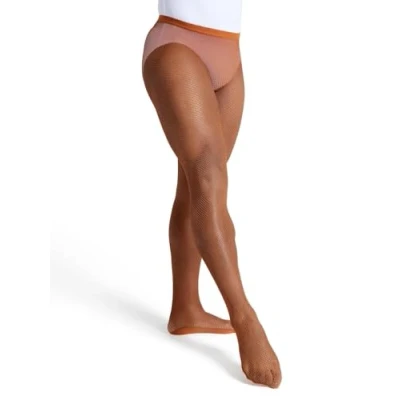 Afbeelding van Capezio Dames Professional Fishnet Seamless Panty, toffee, M