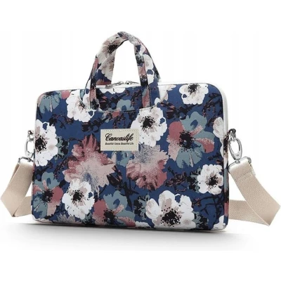 Afbeelding van Canvaslife Laptoptas 15 16 inch Blue Camellia