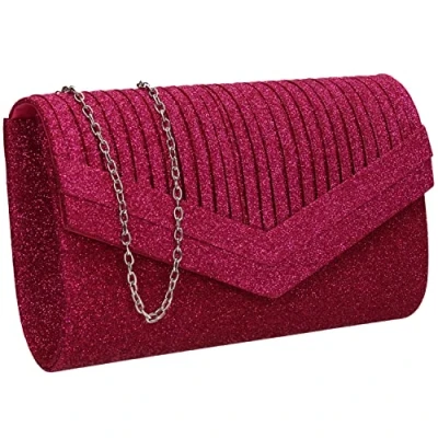 Afbeelding van SwankySwans Ruth clutch voor dames, Fuchsia