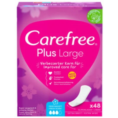 Afbeelding van Carefree Plus Large Fresh 48 stuks