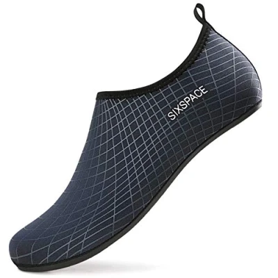 Afbeelding van Sixspace Waterschoenen voor dames en heren, waterschoenen, strandschoenen, sneldrogend, slip on ademende zwemschoenen, surfschoenen strand, zwembad, surfen yoga